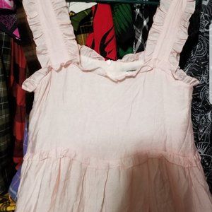 NWT Sister Jane pink ruffle gown!